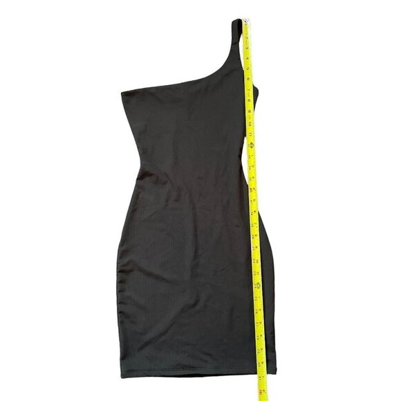Naked Wardrobe Mini Dress Womens Extra Small XS Black One Shoulder Bodycon Short - Picture 2 of 8